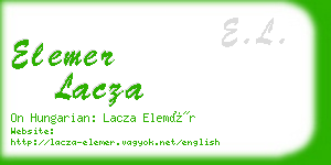 elemer lacza business card